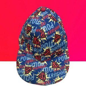 SUPERMAN SNAPBACK HAT Blue Red DC Comic Book Kids